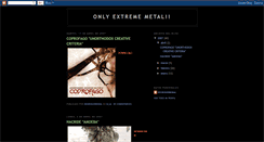 Desktop Screenshot of onlyextrememetal.blogspot.com