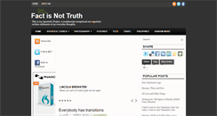 Desktop Screenshot of factisnottruth.blogspot.com