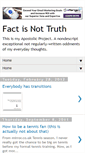 Mobile Screenshot of factisnottruth.blogspot.com