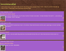 Tablet Screenshot of lovecintacoklat83.blogspot.com