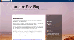 Desktop Screenshot of lorrainefussblog.blogspot.com