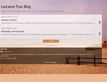 Tablet Screenshot of lorrainefussblog.blogspot.com