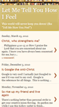 Mobile Screenshot of letmetellyouhowifeel.blogspot.com