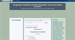 Desktop Screenshot of chicagobearsclassifieds.blogspot.com