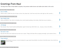 Tablet Screenshot of greetingsfrommaui.blogspot.com