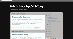 Desktop Screenshot of mrsjhodge.blogspot.com