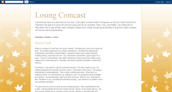 Desktop Screenshot of losingcomcast.blogspot.com