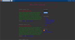 Desktop Screenshot of meltemozkan101.blogspot.com