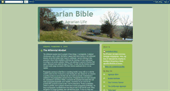 Desktop Screenshot of agrarianbible.blogspot.com