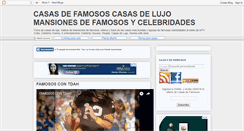 Desktop Screenshot of casasdefamosos.blogspot.com