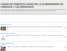 Tablet Screenshot of casasdefamosos.blogspot.com