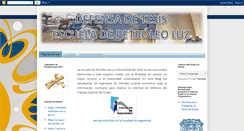 Desktop Screenshot of defensadetesisescueladepetroleoluz.blogspot.com