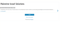 Tablet Screenshot of palestineisraelsolutions.blogspot.com