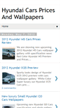 Mobile Screenshot of hyundaicars-wallpaper.blogspot.com
