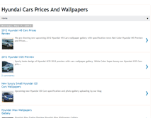Tablet Screenshot of hyundaicars-wallpaper.blogspot.com