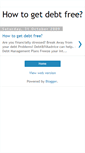 Mobile Screenshot of learnhowtogetdebtfree.blogspot.com