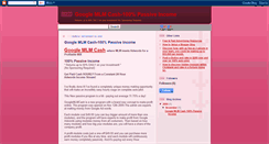Desktop Screenshot of googlemlmcash4u.blogspot.com