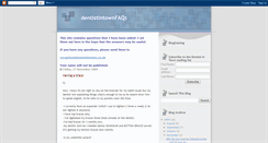 Desktop Screenshot of dentistintownfaqs.blogspot.com