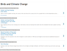 Tablet Screenshot of birdsandclimate.blogspot.com