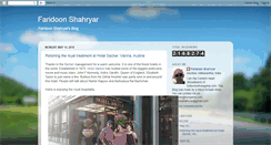 Desktop Screenshot of faridoonshahryar.blogspot.com