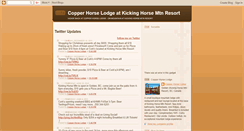 Desktop Screenshot of copperhorselodge.blogspot.com