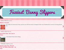 Tablet Screenshot of fuzziestbunnyslippers.blogspot.com