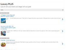 Tablet Screenshot of luxuryplus.blogspot.com
