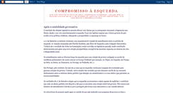 Desktop Screenshot of compromissoaesquerda.blogspot.com