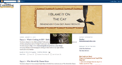 Desktop Screenshot of iblameitonthecat.blogspot.com