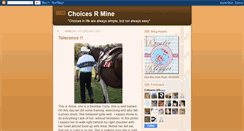 Desktop Screenshot of choicesrmine.blogspot.com
