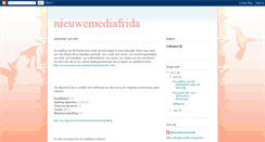 Desktop Screenshot of nieuwemediafrida.blogspot.com