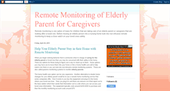 Desktop Screenshot of elderlyparentcaregiving.blogspot.com