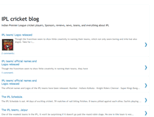Tablet Screenshot of iplcricketblog.blogspot.com