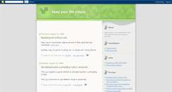 Desktop Screenshot of keepyourlifesimple.blogspot.com