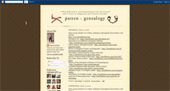 Desktop Screenshot of pattengenealogy.blogspot.com