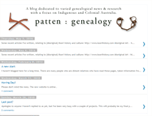 Tablet Screenshot of pattengenealogy.blogspot.com