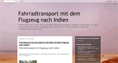 Desktop Screenshot of fahrradtransport-indien.blogspot.com