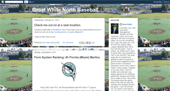 Desktop Screenshot of greatwhitenorthbaseball.blogspot.com