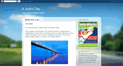 Desktop Screenshot of ajoyfulday4u.blogspot.com