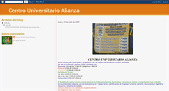 Desktop Screenshot of centrouniversitarioalianza.blogspot.com