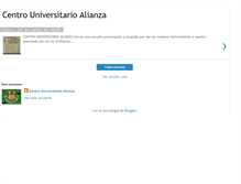 Tablet Screenshot of centrouniversitarioalianza.blogspot.com