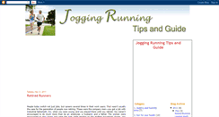 Desktop Screenshot of jogging-running-guide-tips.blogspot.com