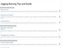 Tablet Screenshot of jogging-running-guide-tips.blogspot.com