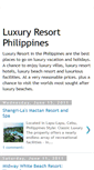 Mobile Screenshot of luxuryresortphilippines.blogspot.com