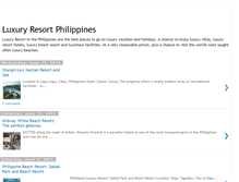 Tablet Screenshot of luxuryresortphilippines.blogspot.com