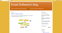 Desktop Screenshot of enselsoftware.blogspot.com