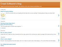 Tablet Screenshot of enselsoftware.blogspot.com