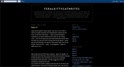 Desktop Screenshot of feralkittycatwrites.blogspot.com