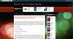 Desktop Screenshot of cricket-sports-101.blogspot.com