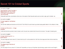 Tablet Screenshot of cricket-sports-101.blogspot.com